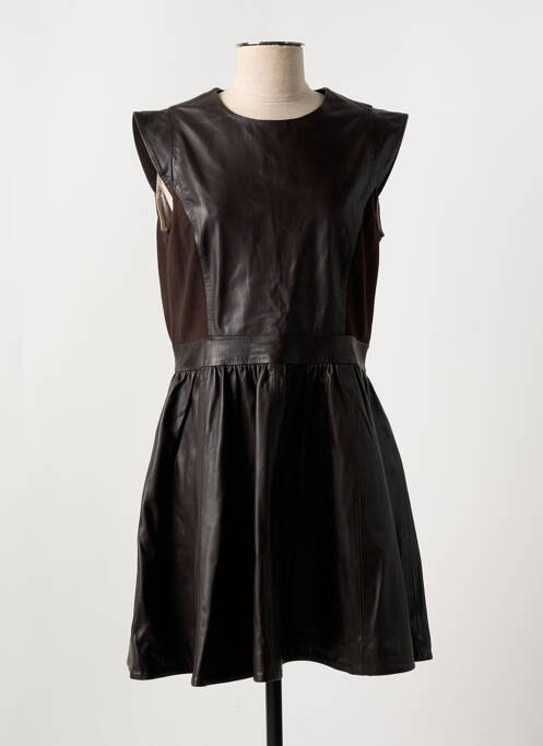 Rochie midi maro PAUL AJAMIAN femeie