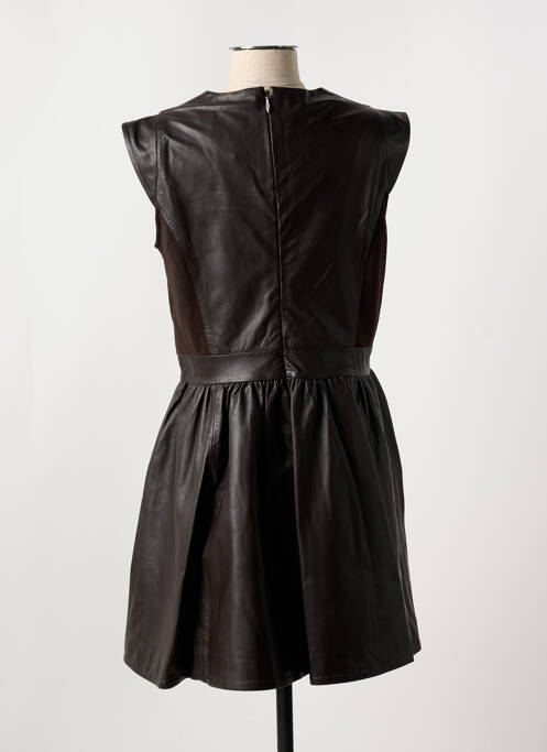 Rochie midi maro PAUL AJAMIAN femeie