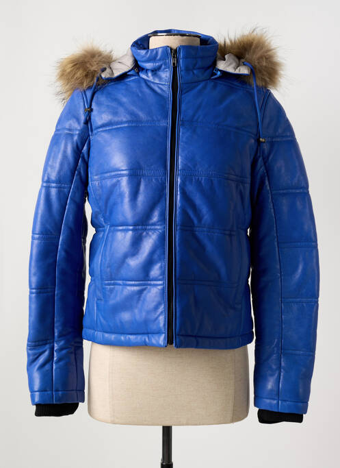 Geacă matlasată buzunare cu glugă albastru PAUL AJAMIAN femme