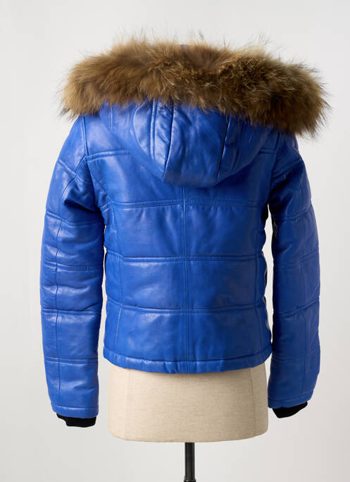 Geacă matlasată buzunare cu glugă albastru PAUL AJAMIAN femme