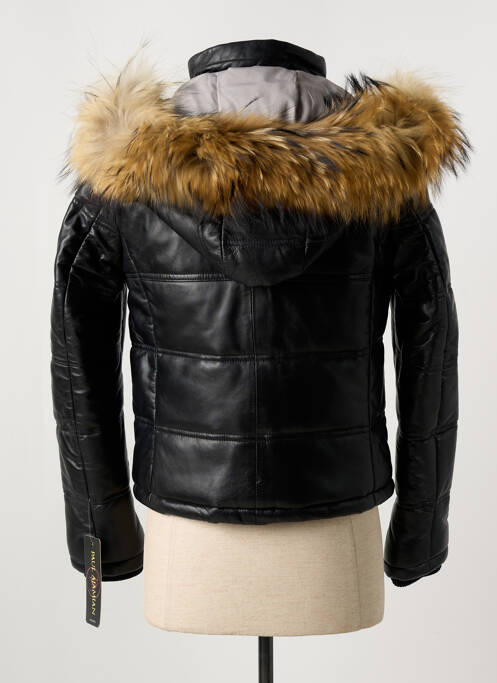 Geacă matlasată buzunare cu glugă negru PAUL AJAMIAN femme