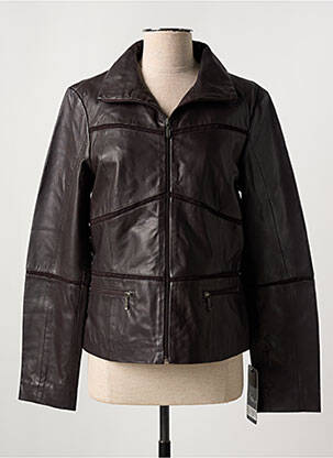 Geci din piele ecologică maro PAUL AJAMIAN femeie