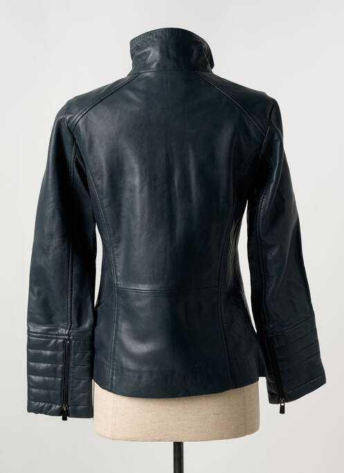 Geacă din piele albastru PAUL AJAMIAN femeie