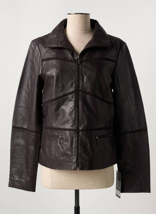 Geci din piele ecologică maro PAUL AJAMIAN femeie