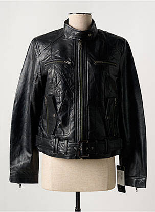 Geacă din piele negru PAUL AJAMIAN femeie