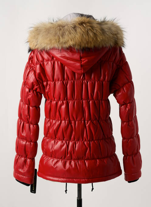 Geacă din piele roșu PAUL AJAMIAN femeie