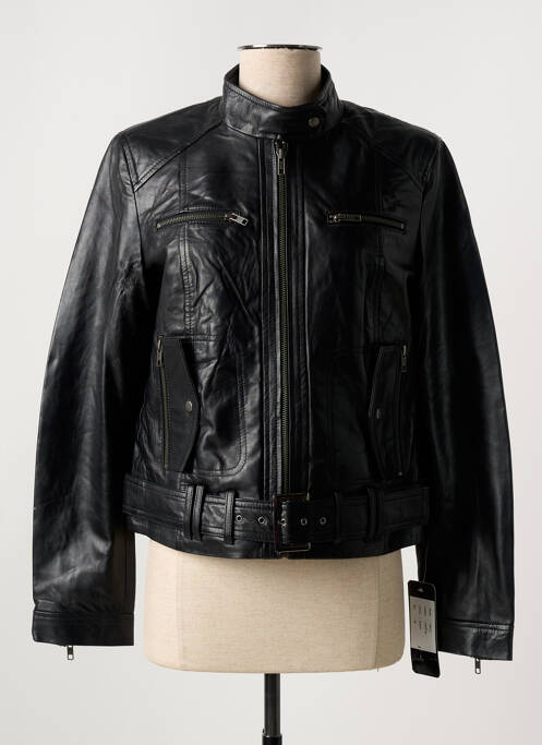 Geacă din piele negru PAUL AJAMIAN femeie