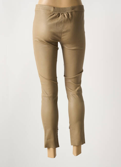 Pantalon slim maro PAUL AJAMIAN femeie