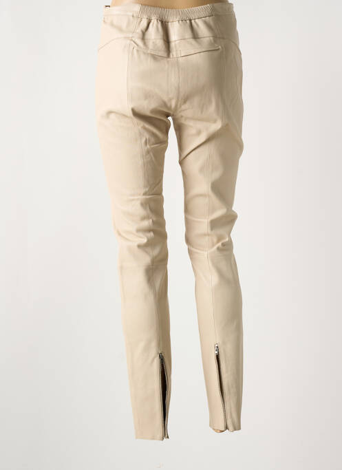 Pantalon slim bej PAUL AJAMIAN femeie
