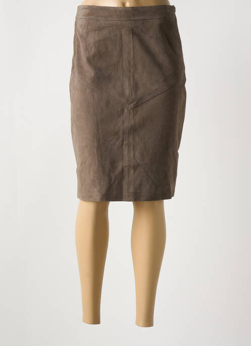 Fustă midi gri PAUL AJAMIAN femeie