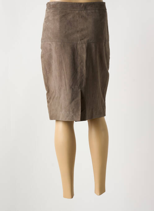 Fustă midi gri PAUL AJAMIAN femeie