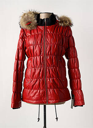 Geacă din piele roșu PAUL AJAMIAN femeie