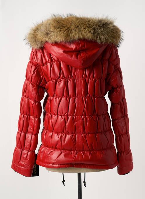 Geacă din piele roșu PAUL AJAMIAN femeie