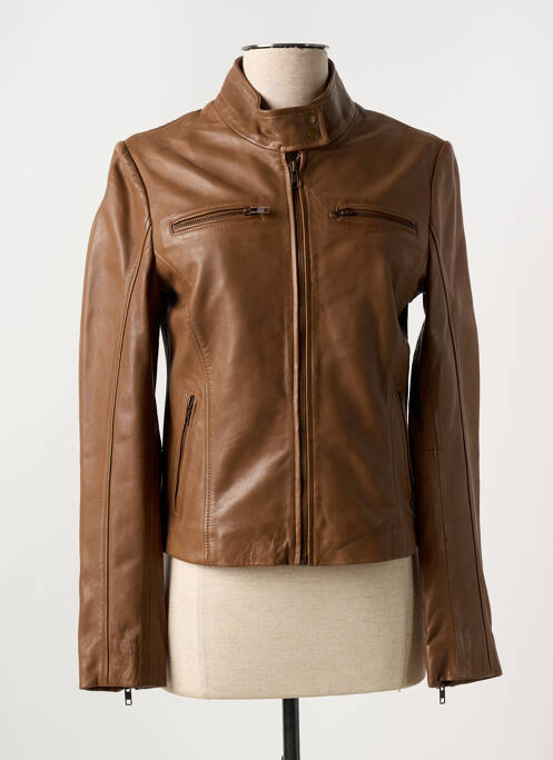 Geci din piele ecologică maro PAUL AJAMIAN femeie