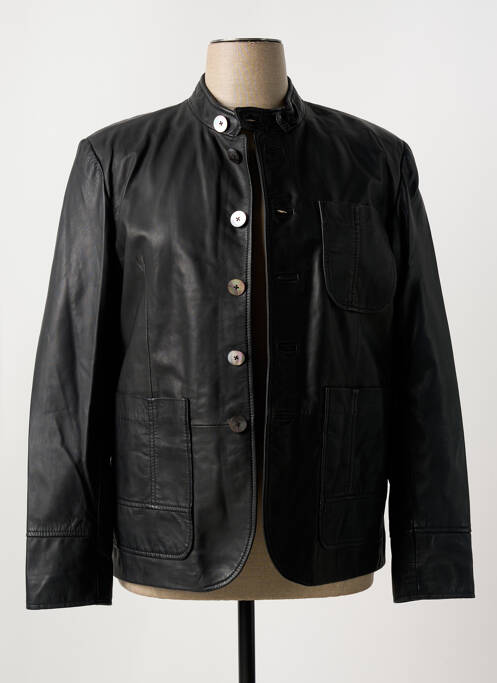 Geacă din piele negru PAUL AJAMIAN femeie