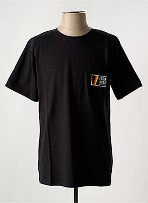 Tricou elasticitate mâneci scurte negru IRON AND RESIN bărbat