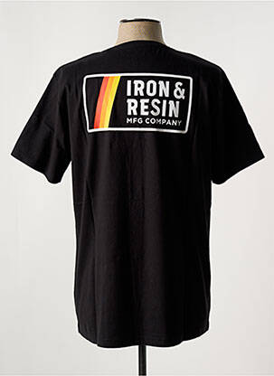 Tricou elasticitate mâneci scurte negru IRON AND RESIN bărbat