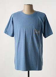Tricou elasticitate mâneci scurte albastru IRON AND RESIN homme