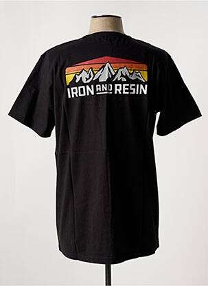 Tricou elasticitate mâneci scurte negru IRON AND RESIN bărbat