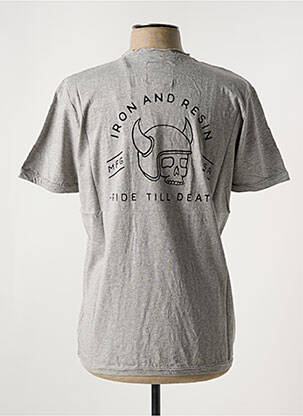 Tricou elasticitate mâneci scurte gri IRON AND RESIN bărbat