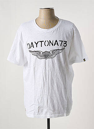 Tricou elasticitate mâneci scurte alb DAYTONA bărbat
