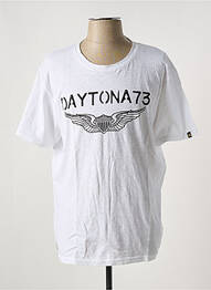 Tricou elasticitate mâneci scurte alb DAYTONA bărbat