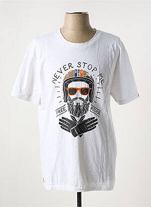 Tricou alb DAYTONA bărbat