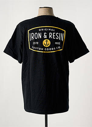Tricou elasticitate mâneci scurte negru IRON AND RESIN bărbat