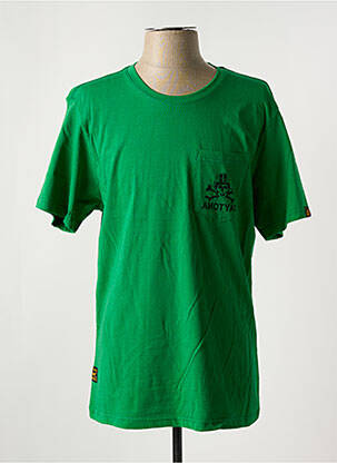 Tricou elasticitate mâneci scurte verde DAYTONA bărbat