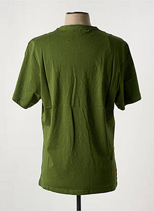 Tricou broderie mâneci scurte verde DAYTONA bărbat