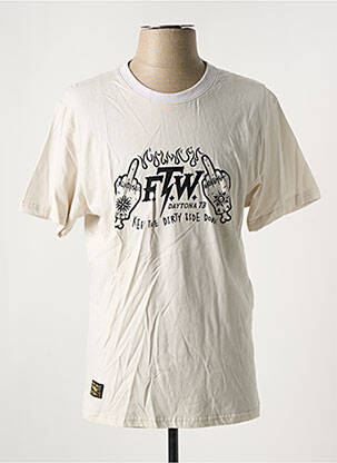 Tricou alb DAYTONA bărbat