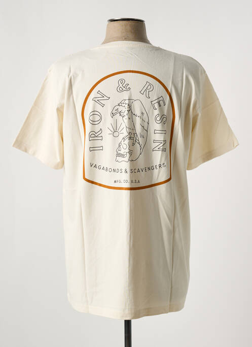 Tricou bej IRON AND RESIN bărbat