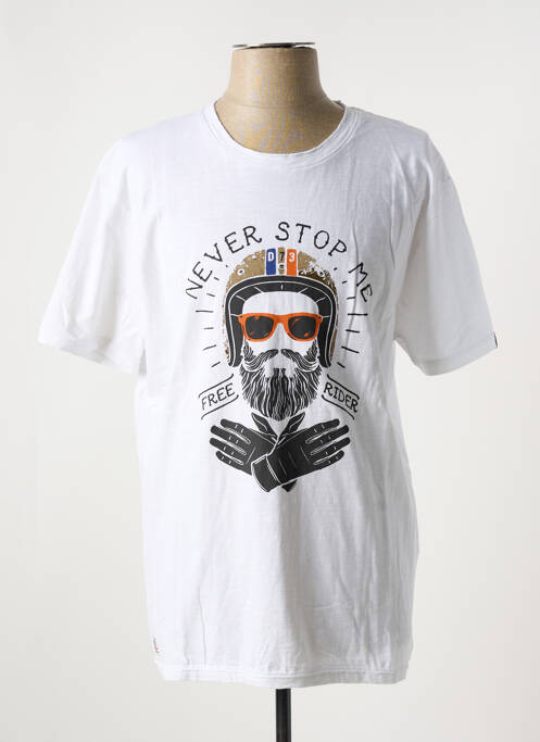 Tricou alb DAYTONA bărbat