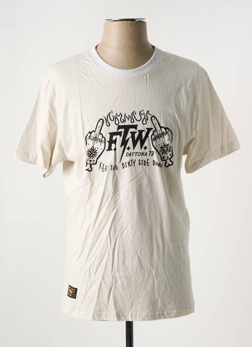 Tricou alb DAYTONA bărbat