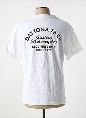 Tricou elasticitate mâneci scurte alb DAYTONA bărbat