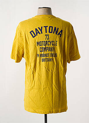 Tricou croială dreaptă mâneci scurte galben DAYTONA bărbat