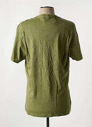 Tricou croială dreaptă mâneci scurte verde DAYTONA bărbat