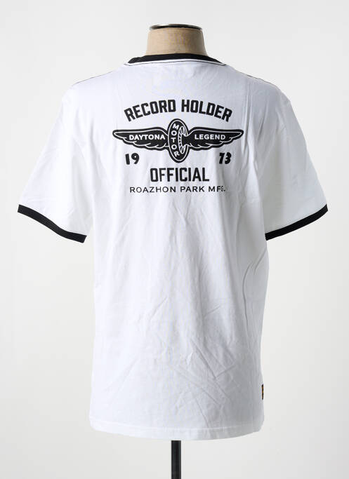 Tricou alb DAYTONA bărbat