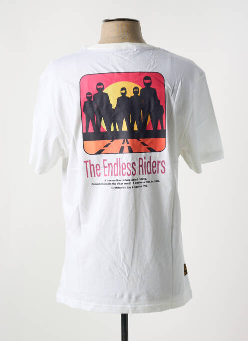 Tricou alb DAYTONA bărbat