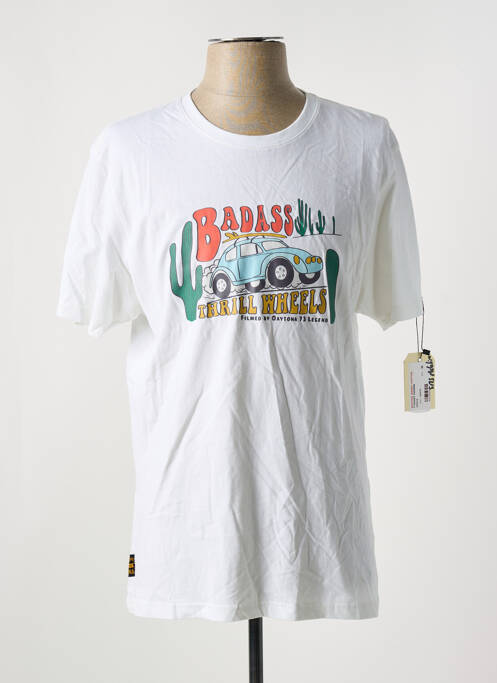 Tricou alb DAYTONA bărbat