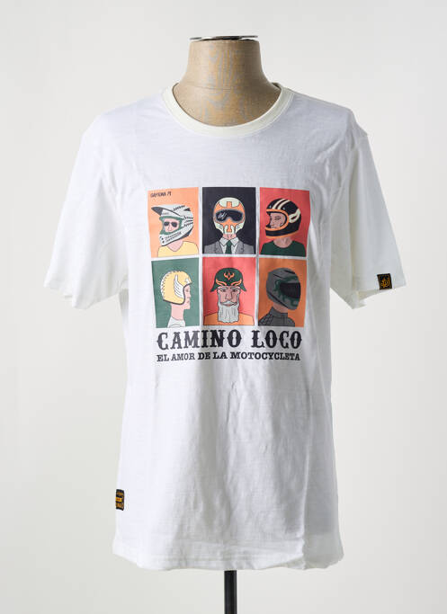 Tricou alb DAYTONA bărbat