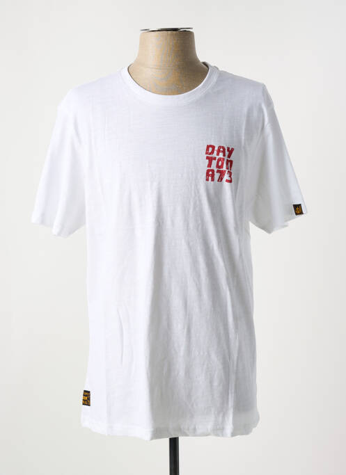 Tricou alb DAYTONA bărbat
