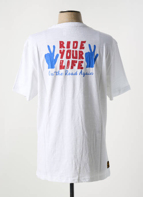 Tricou alb DAYTONA bărbat