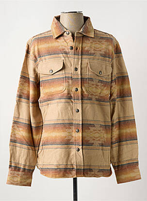 Cămașă cu mâneci lungi bej IRON AND RESIN bărbat