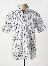 Cămașă cu mâneci scurte imprimeu fantezie alb IRON AND RESIN homme