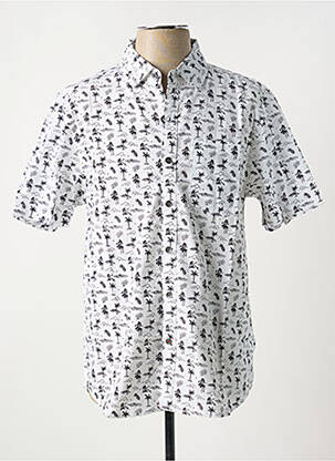 Cămașă cu mâneci scurte alb IRON AND RESIN bărbat