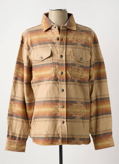 Cămașă cu mâneci lungi bej IRON AND RESIN bărbat