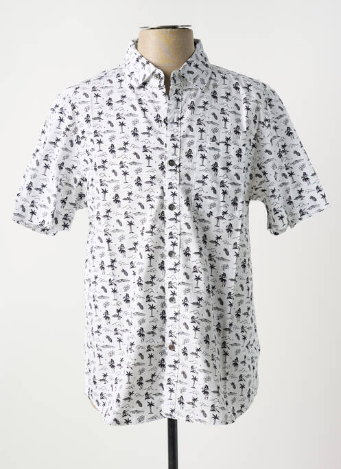 Cămașă cu mâneci scurte alb IRON AND RESIN bărbat