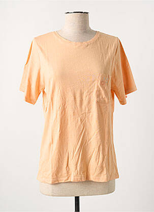 Tricou elasticitate mâneci scurte portocalie ROSE GARDEN femeie