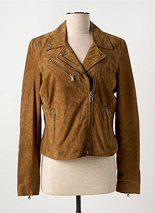 Geci din piele ecologică maro ROSE GARDEN femeie